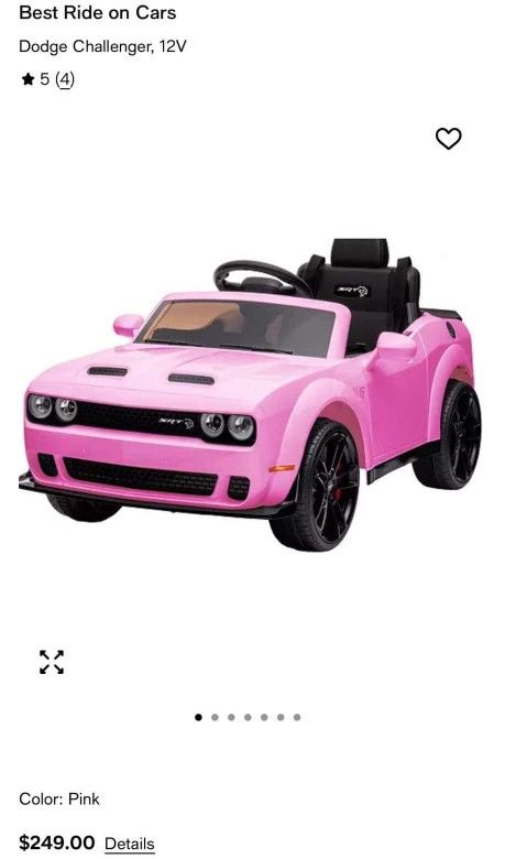 Ride On Car Pink Challenger