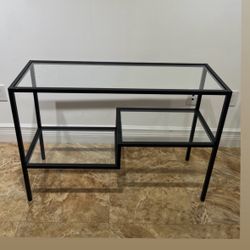 2 Black Metal Console Tables/ Display 