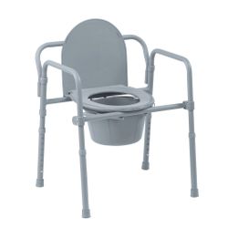 Folding Aluminum Commode