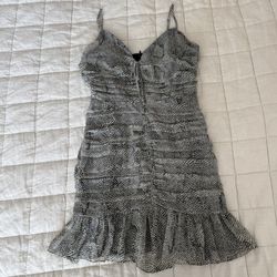 The East Order Revolve Snake Print Mini Dress