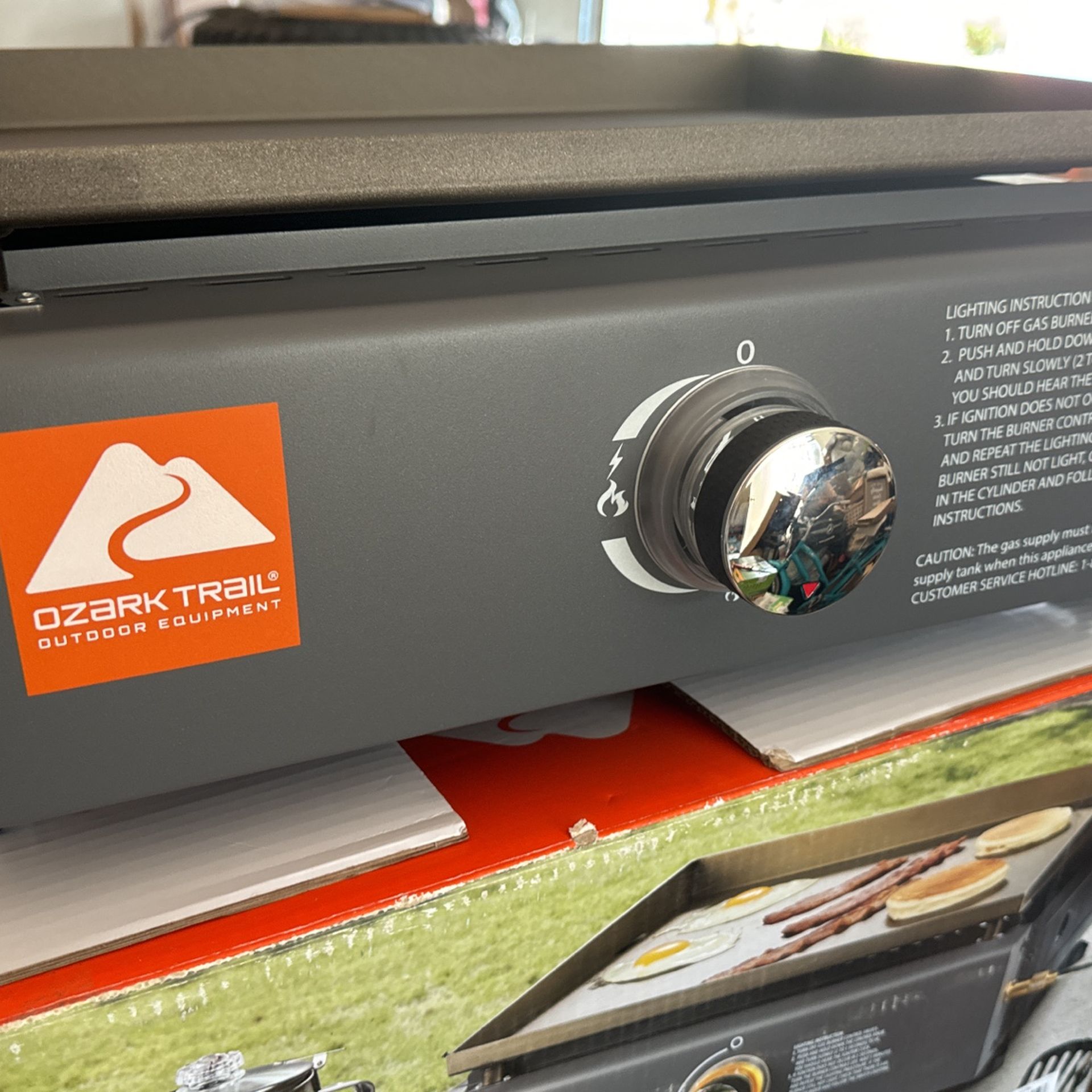 1 Burner Tabletop griddle Ozark Trail