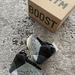 Adidas Yeezy QNTM Infants “Teal” 4K/4C Baby Shoes Brand New