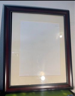 2 Piece Dark Wood Picture Frames (11x14/12x9.5”)