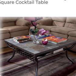 Ashley Antigo Kitchen Table, Coffee Table And 2 End Tables