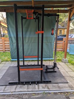 Squat/Pull-up/Cable Rack 