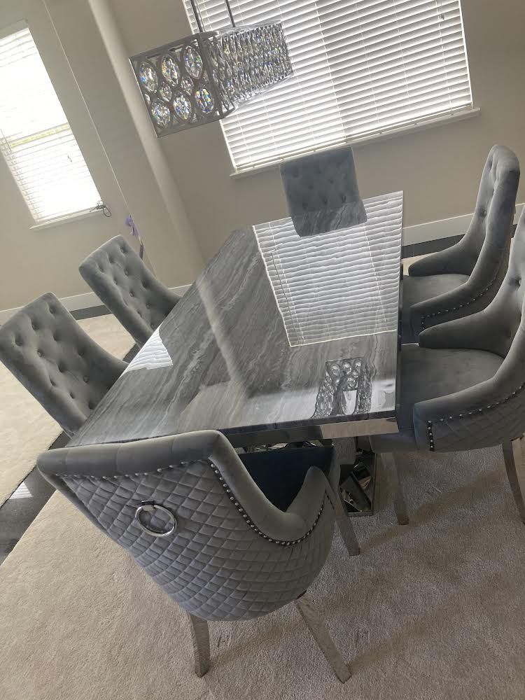 Gray Marble Dining Table In Stock Same Day Delivery 916//661//1073