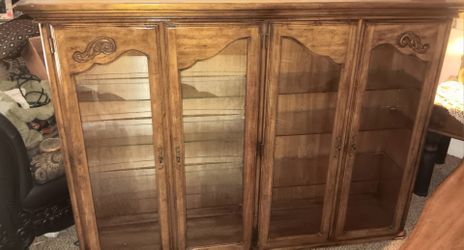 Vintage China Hutch by Barker Bros
