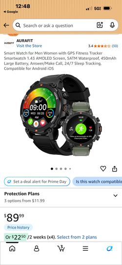 New Aurafit track1 smart watch
