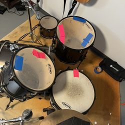 Pbp 5 Piece Used Drum Set No Symbols.  