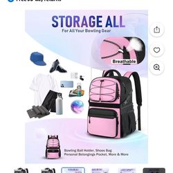 LOINTET basketball Bag, Single Ball Backpack with Shoe Bag, Padded Holder,  Pink