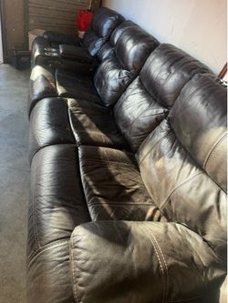 Leather sectional 3 pieces