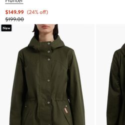 Hunter Women's Hooded Waterproof Jacket 