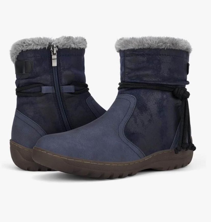 Rollda Women's Winter Boots Faux Fur Lined Snow Boots