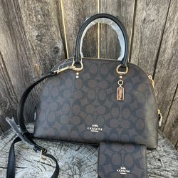 Coach Katy Satchel Bag + Wallet