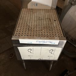 Glastender DBB-12 Underbar Drainboard, Free Standing, 12"W X 24"D