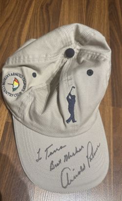 Arnold Palmer signed hat