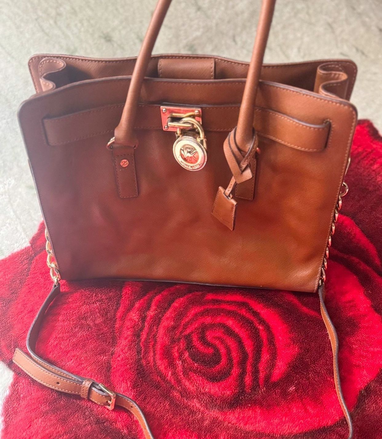 Michael Kors ALL Hamilton Small Leather Satchel