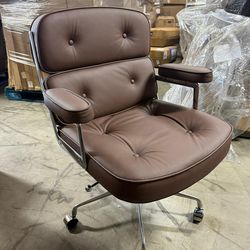 Padded Mid Back Office Chair with Armrest Big Desk Chair 350 Pounds Capacity, High Adjustable, Tilt and Forth, Heavy Duty Aluminum Alloy Frame, Lumbar