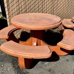 Concrete Picnic Table