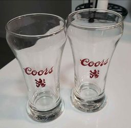 Vintage 70's COORS Glass Set