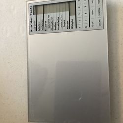 Food scale with calorie count