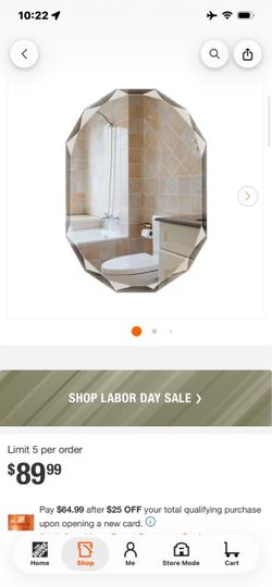 Beveled Oval Wall Mirror