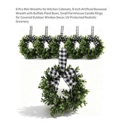 Brand new 6 Pcs Mini Wreaths for Kitchen Cabinets