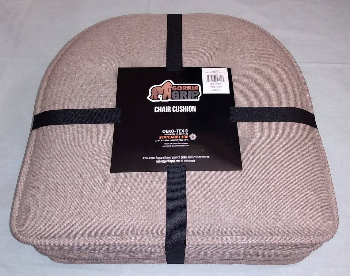 Gorilla Grip Memory Foam Chair Pad Cushions (set of 4)