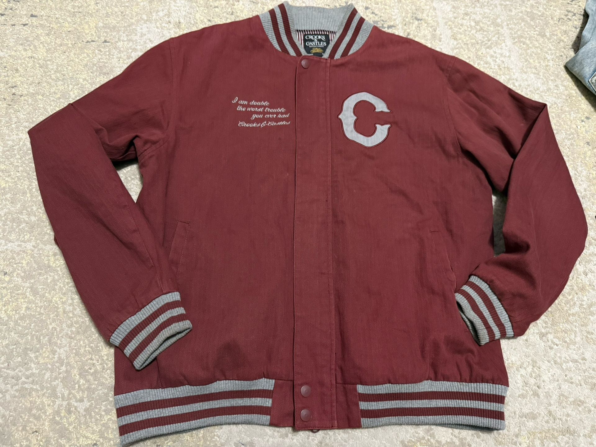 Crooks & Castles Adult Size XL Mens Jacket, Not Ralph Lauren, Tommy Hilfiger