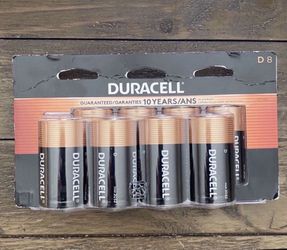 Duracell D Batteries Pack of 8 