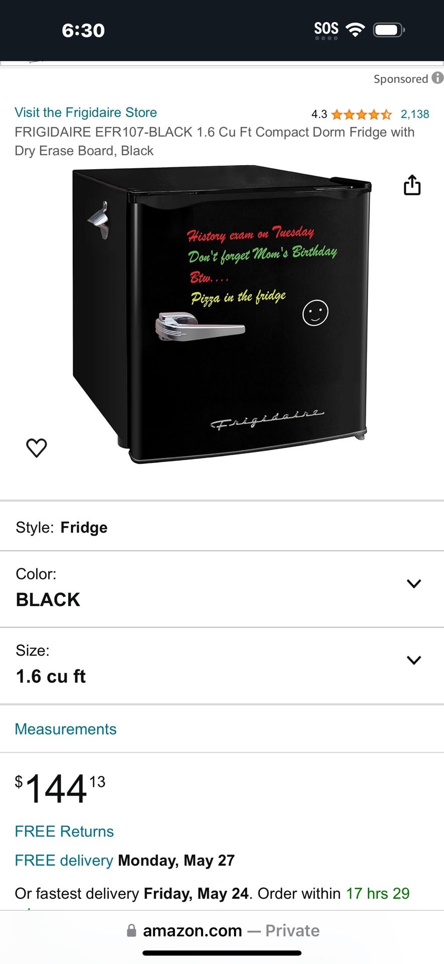 Mini Fridge