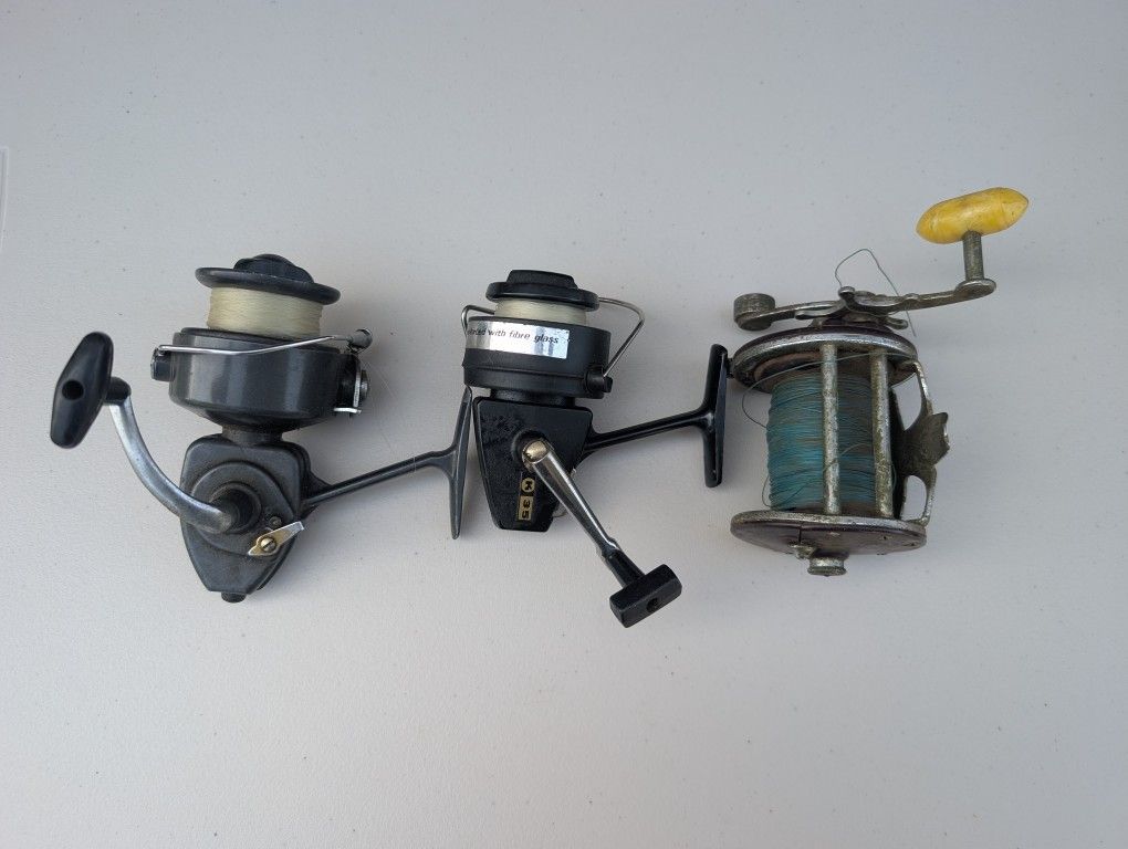 3 Vintage Fishing Reels