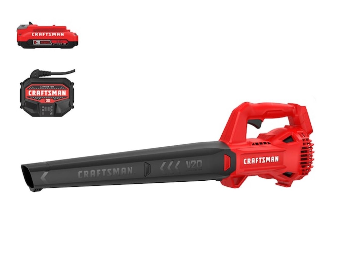 CRAFTSMAN V20 20-volt max 200-CFM 90- MPH Battery Handheld Leaf Blower 2.0 Ah