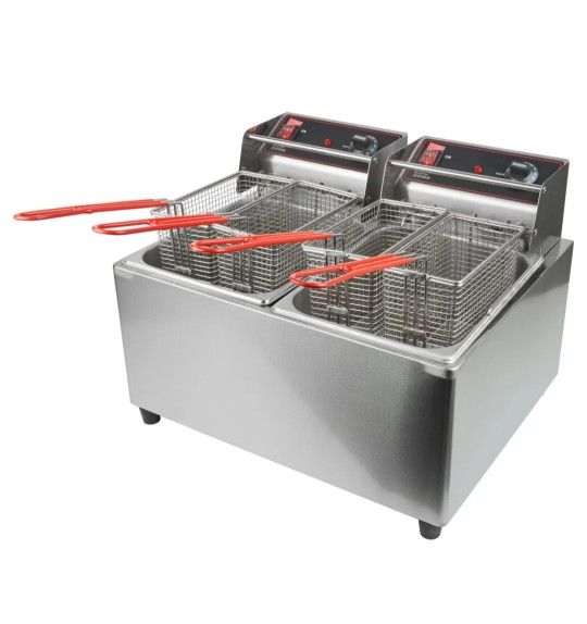 CECILWARE PRO EL-2X15 ELECTRIC COUNTERTOP FRYER Retail $1040