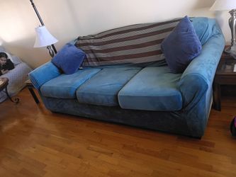 Blue couch for sale