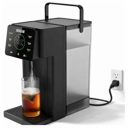 AESTHETERN Countertop Hot Water Dispenser 2-6L 212°F Child Lock Black/Clear