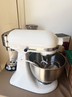 kitchen aid mixer & attachments