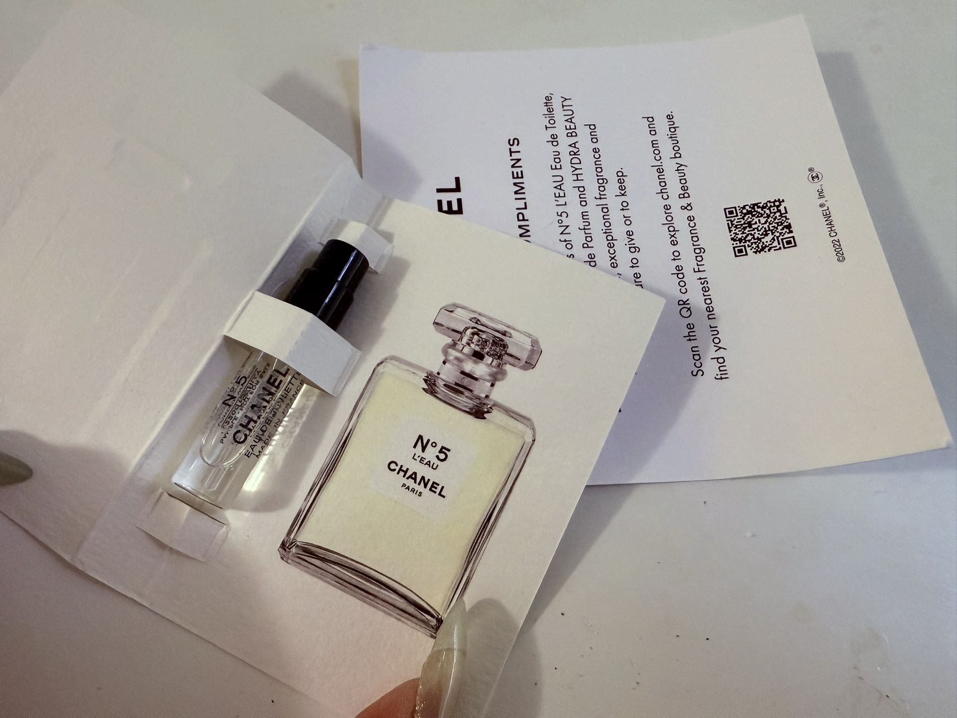 Authentic Chanel N°5 L’EAU Parfume Samples
