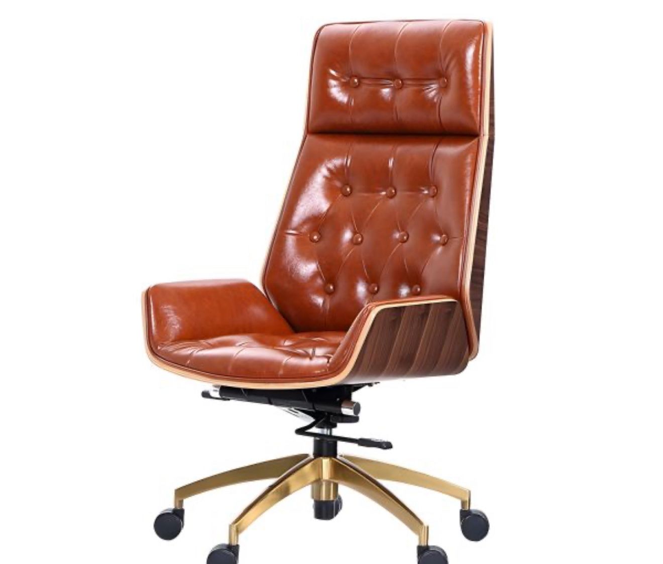 Leather Ergonomic Executive Chair Modern High Back Office Chair