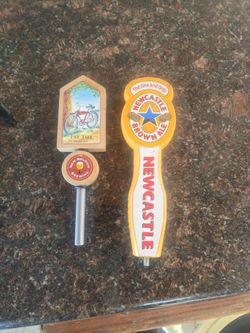 Fat Tire & Newcastle Brown Ale Beer Tap Handles