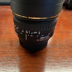Sigma 8mm f3.5 Fisheye For Nikon F Mount