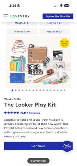 Lovery play kit 0-2 months