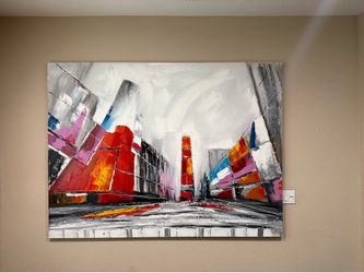 Extra Large 79” Modern Abstract Canvas – Scandinavian Designs Statement Piece