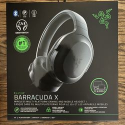 Razer Barracuda X Wireless Gaming Headset – Black – Brand New