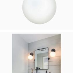 XiNBEi Vintage Wall Scoonce Glass Globe Matte Black New Set Of 2