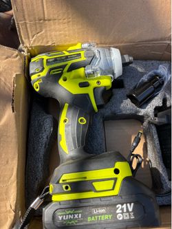 Half inch impact wrench and 21 V rechargeable grinder