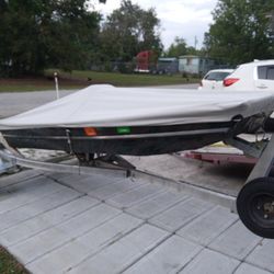10' Aluminum Jon Boat With Trailer