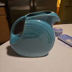 Fiesta Large Disk Pitcher (99, rare Juniper color)