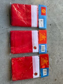 (3) Fire Department Flags 3x5