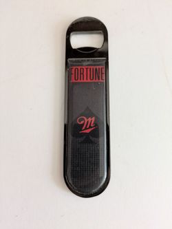 Miller Fortune Black Red Bottle Opener 4.5 Inches